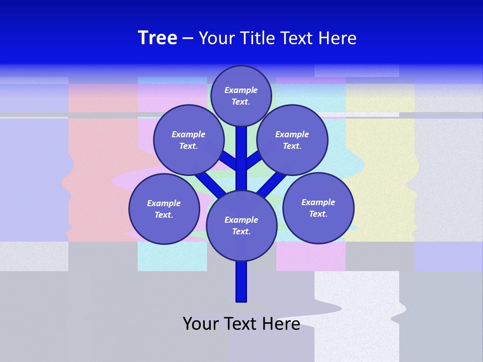 Distorted Television Bars Signal. Error On The Test Signal. PowerPoint Template