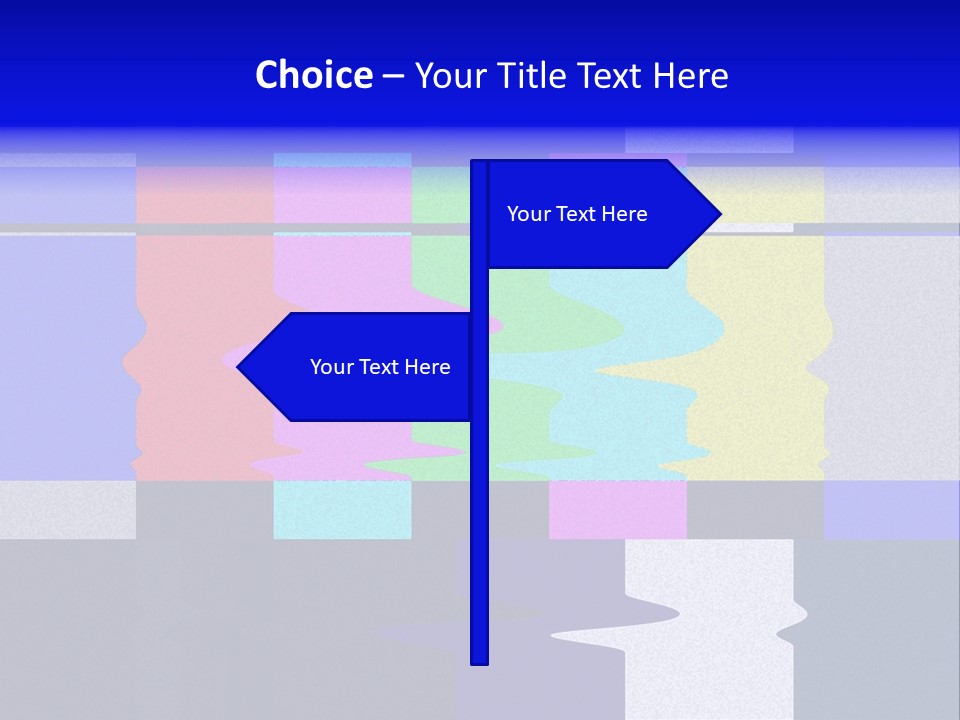 Distorted Television Bars Signal. Error On The Test Signal. PowerPoint Template