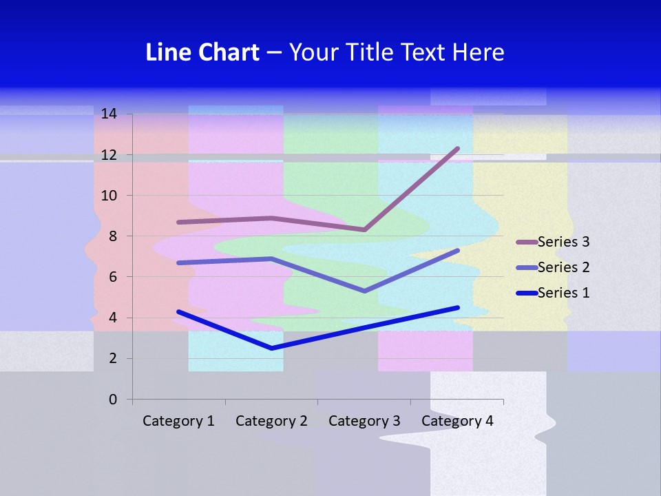 Distorted Television Bars Signal. Error On The Test Signal. PowerPoint Template