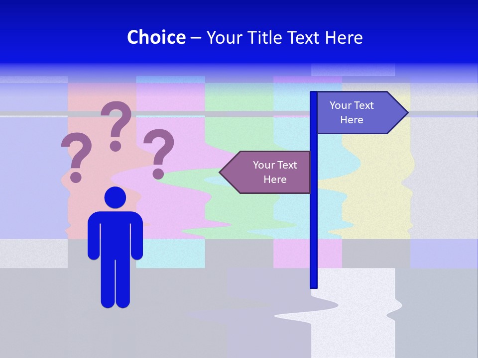 Distorted Television Bars Signal. Error On The Test Signal. PowerPoint Template