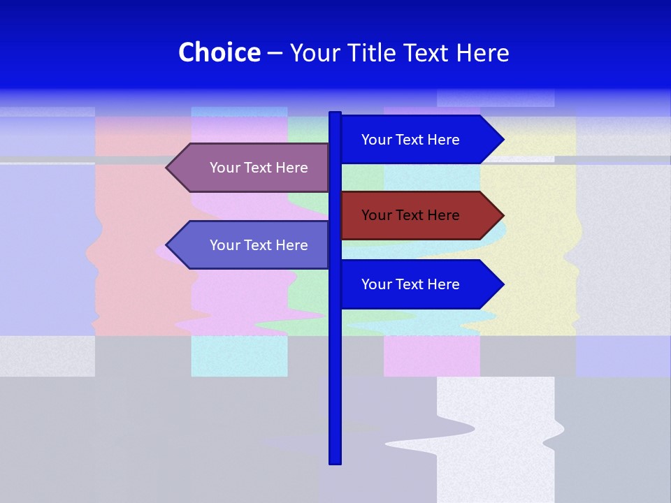 Distorted Television Bars Signal. Error On The Test Signal. PowerPoint Template
