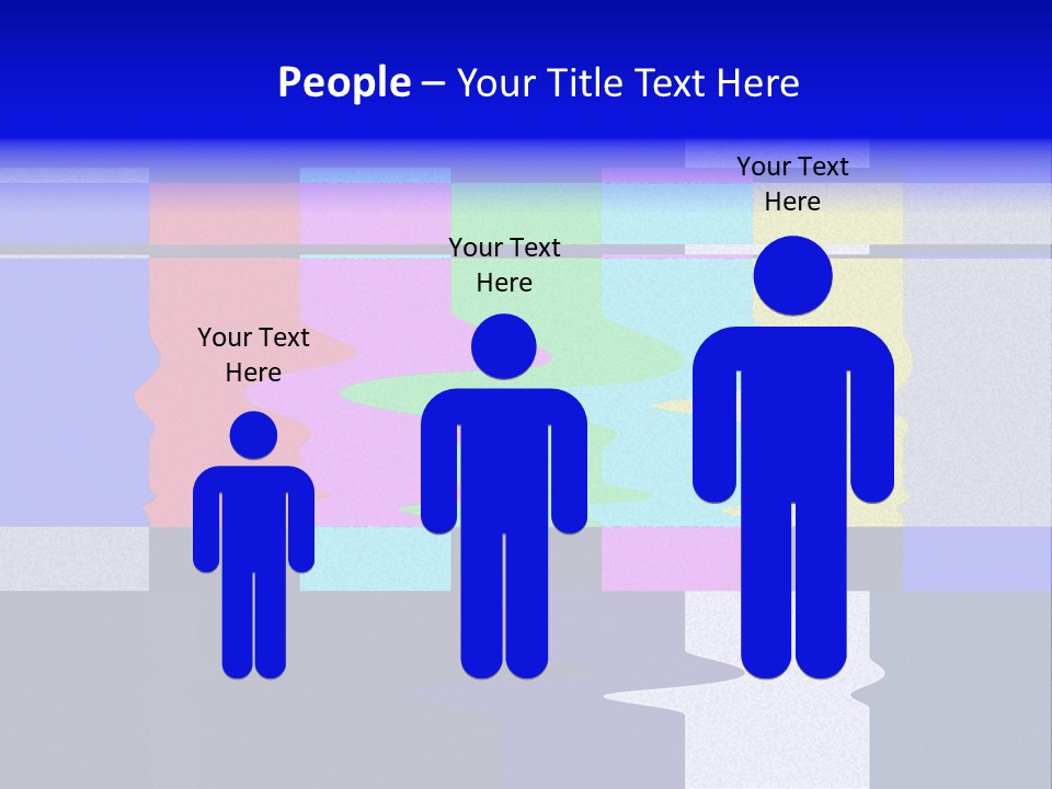 Distorted Television Bars Signal. Error On The Test Signal. PowerPoint Template