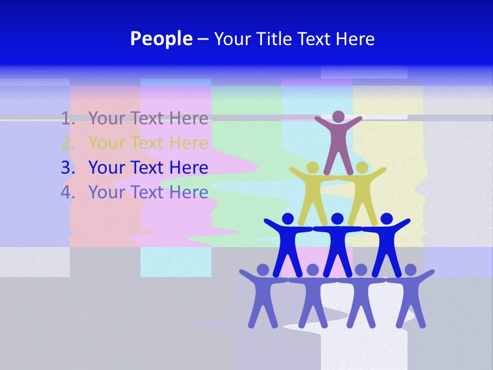 Distorted Television Bars Signal. Error On The Test Signal. PowerPoint Template