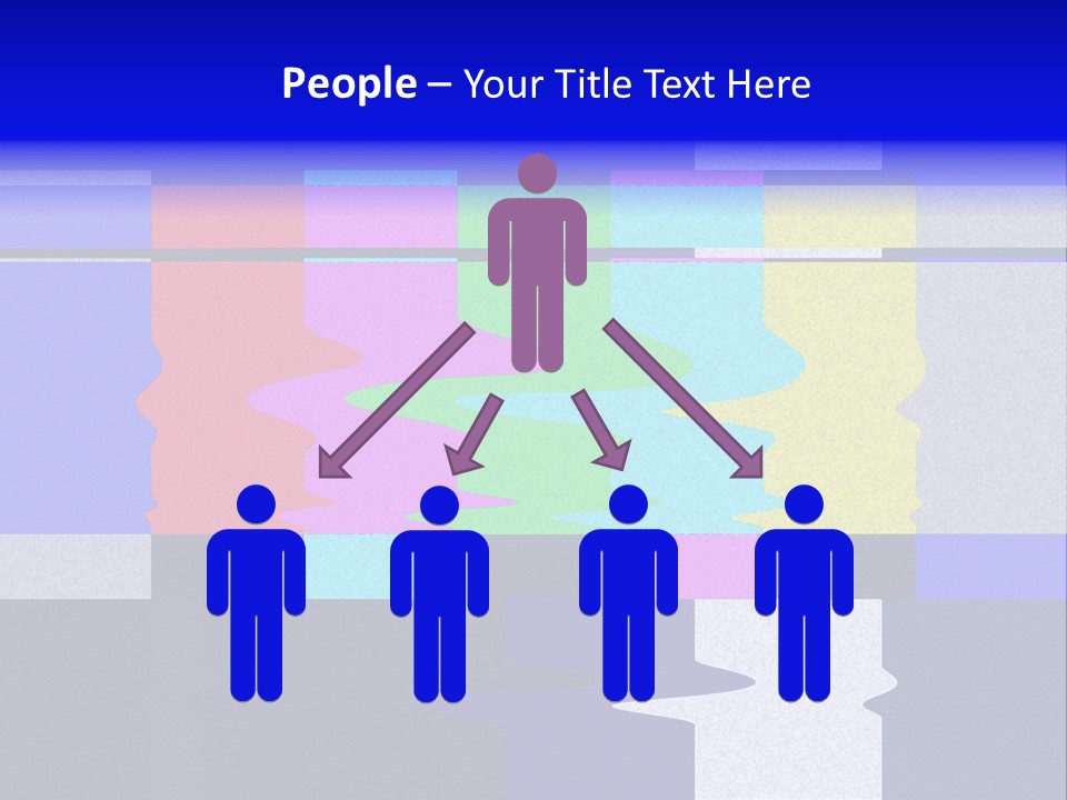Distorted Television Bars Signal. Error On The Test Signal. PowerPoint Template