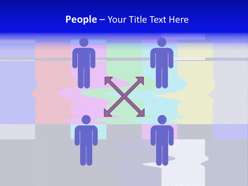 Distorted Television Bars Signal. Error On The Test Signal. PowerPoint Template