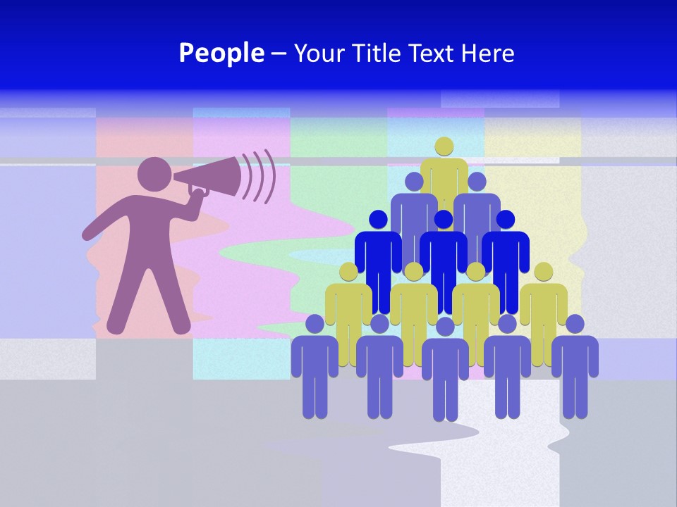 Distorted Television Bars Signal. Error On The Test Signal. PowerPoint Template