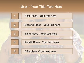 Brother And Sister Playing Outside PowerPoint Template