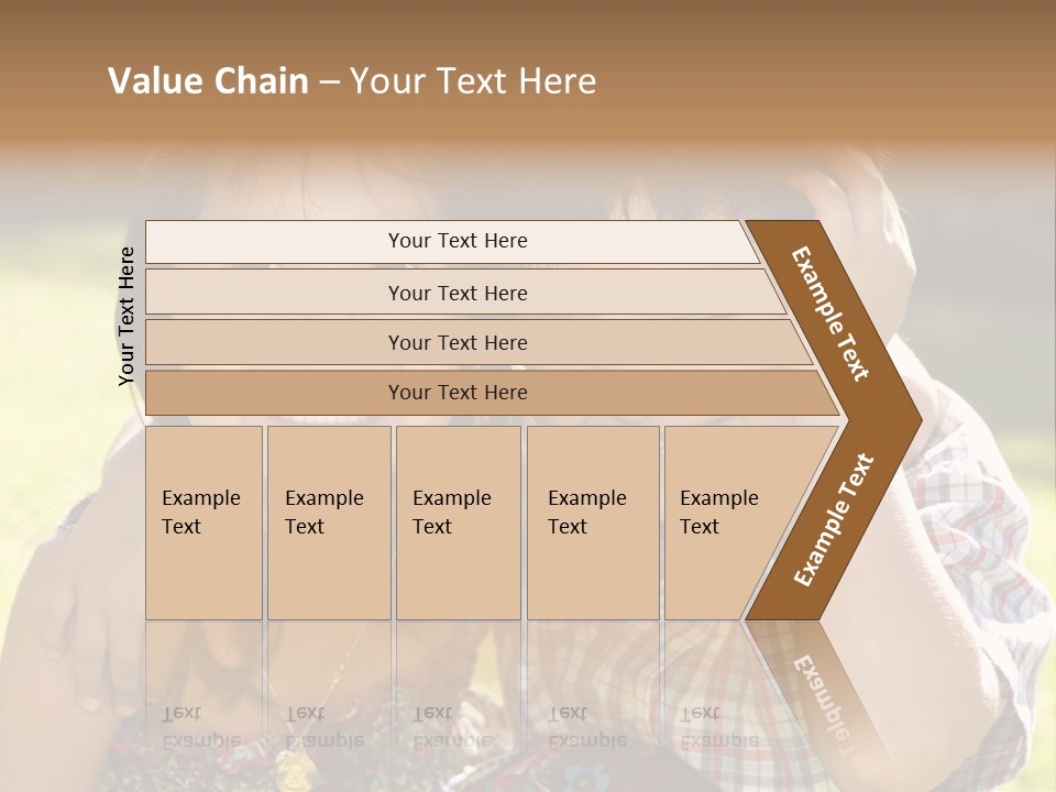 Brother And Sister Playing Outside PowerPoint Template