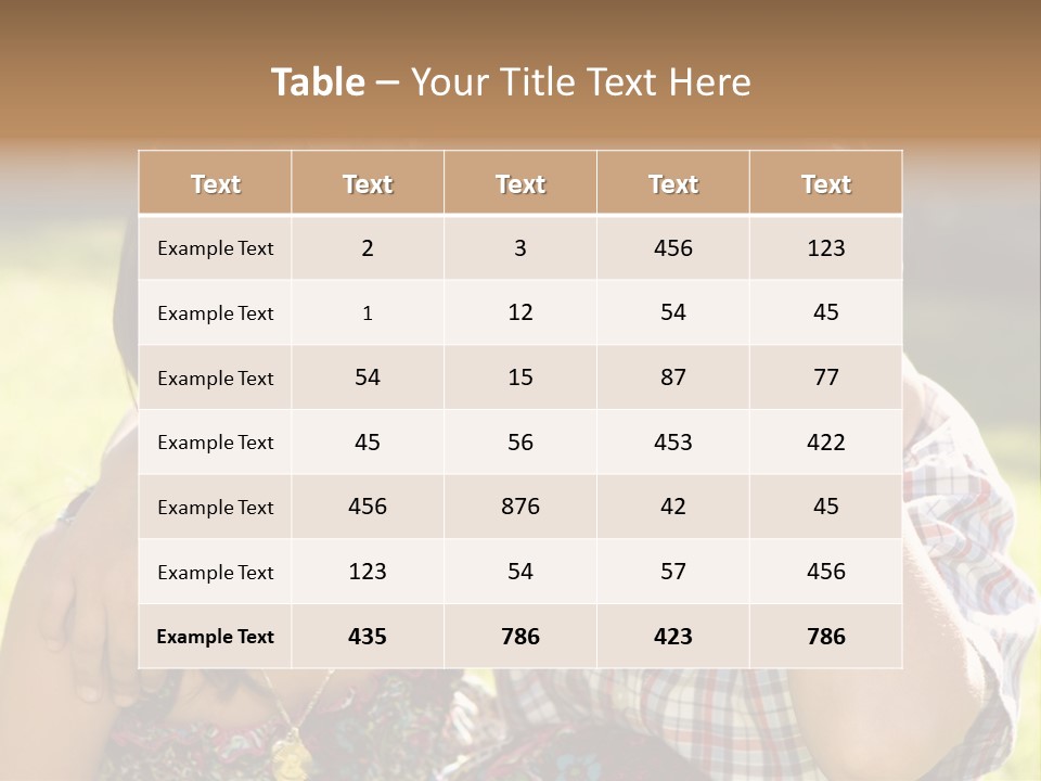Brother And Sister Playing Outside PowerPoint Template