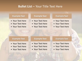 Brother And Sister Playing Outside PowerPoint Template