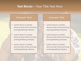 Brother And Sister Playing Outside PowerPoint Template