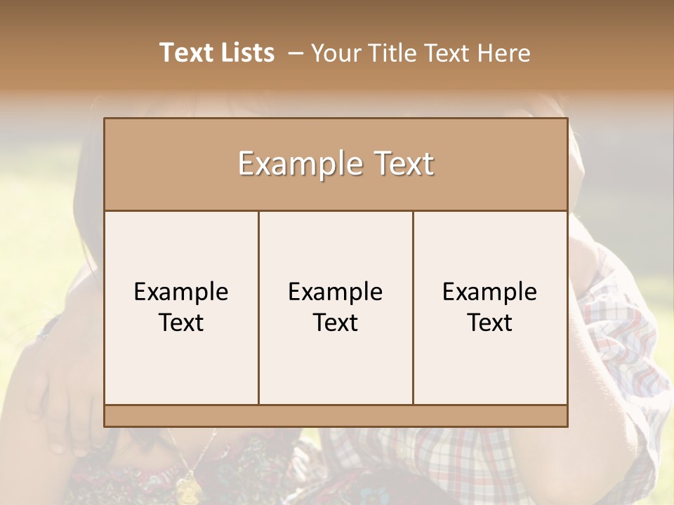 Brother And Sister Playing Outside PowerPoint Template