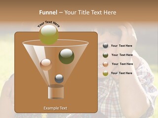 Brother And Sister Playing Outside PowerPoint Template