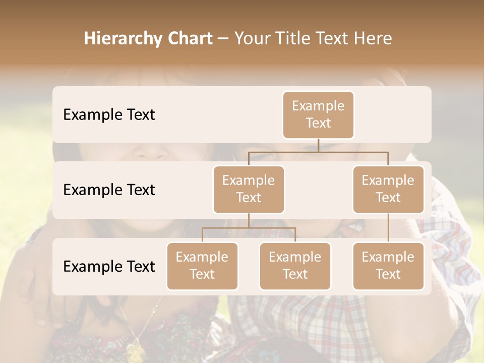 Brother And Sister Playing Outside PowerPoint Template