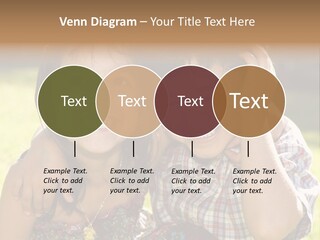 Brother And Sister Playing Outside PowerPoint Template