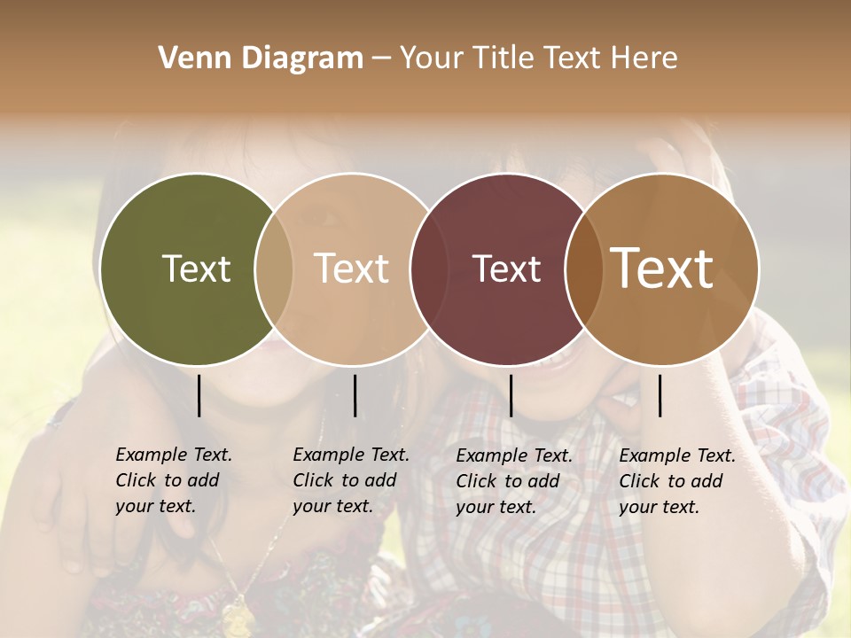 Brother And Sister Playing Outside PowerPoint Template