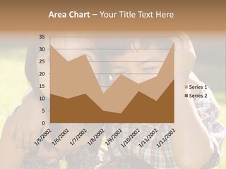 Brother And Sister Playing Outside PowerPoint Template