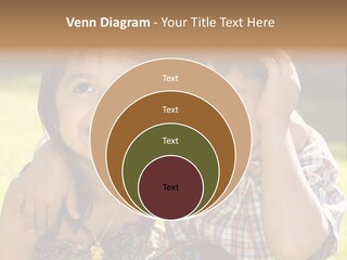 Brother And Sister Playing Outside PowerPoint Template