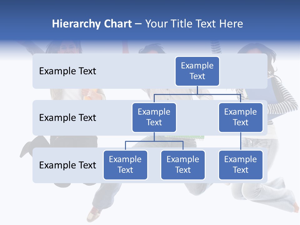 Excited Group Of Students Jumping, Isolated Over White PowerPoint Template