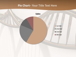 Dna Structure Model On White Surface PowerPoint Template