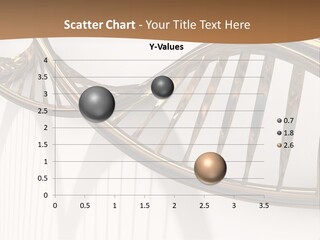 Dna Structure Model On White Surface PowerPoint Template