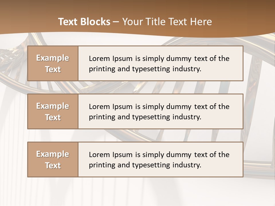 Dna Structure Model On White Surface PowerPoint Template