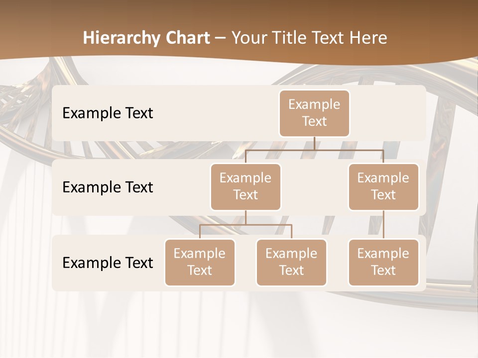 Dna Structure Model On White Surface PowerPoint Template
