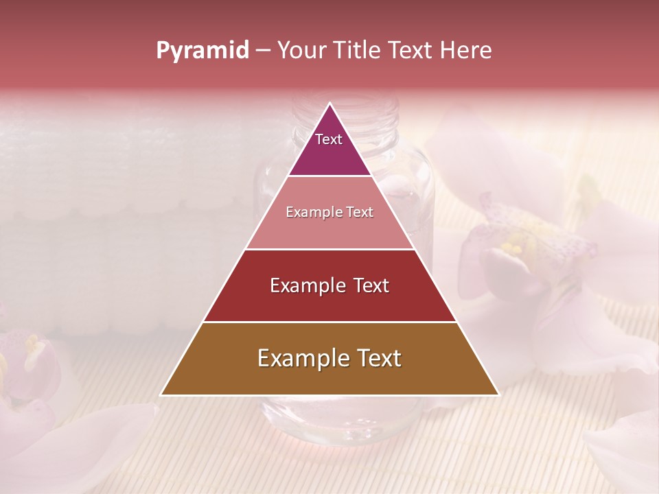 A Bottle Of Perfume Next To A Towel And Flowers PowerPoint Template