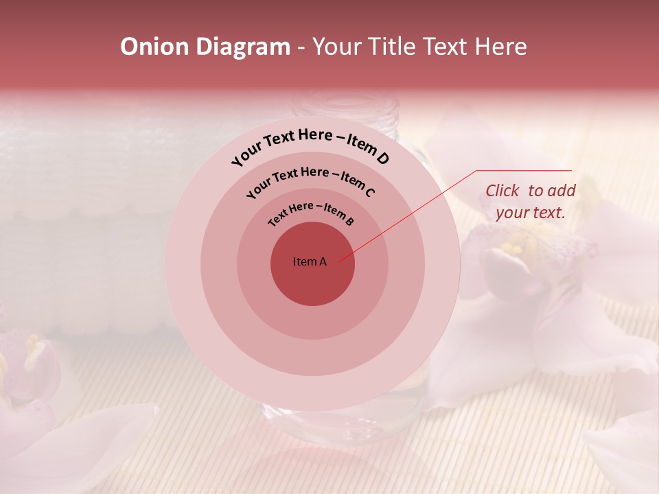 A Bottle Of Perfume Next To A Towel And Flowers PowerPoint Template