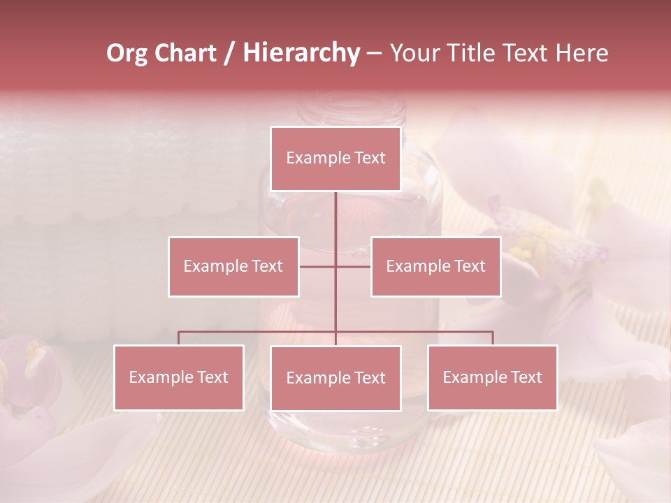 A Bottle Of Perfume Next To A Towel And Flowers PowerPoint Template