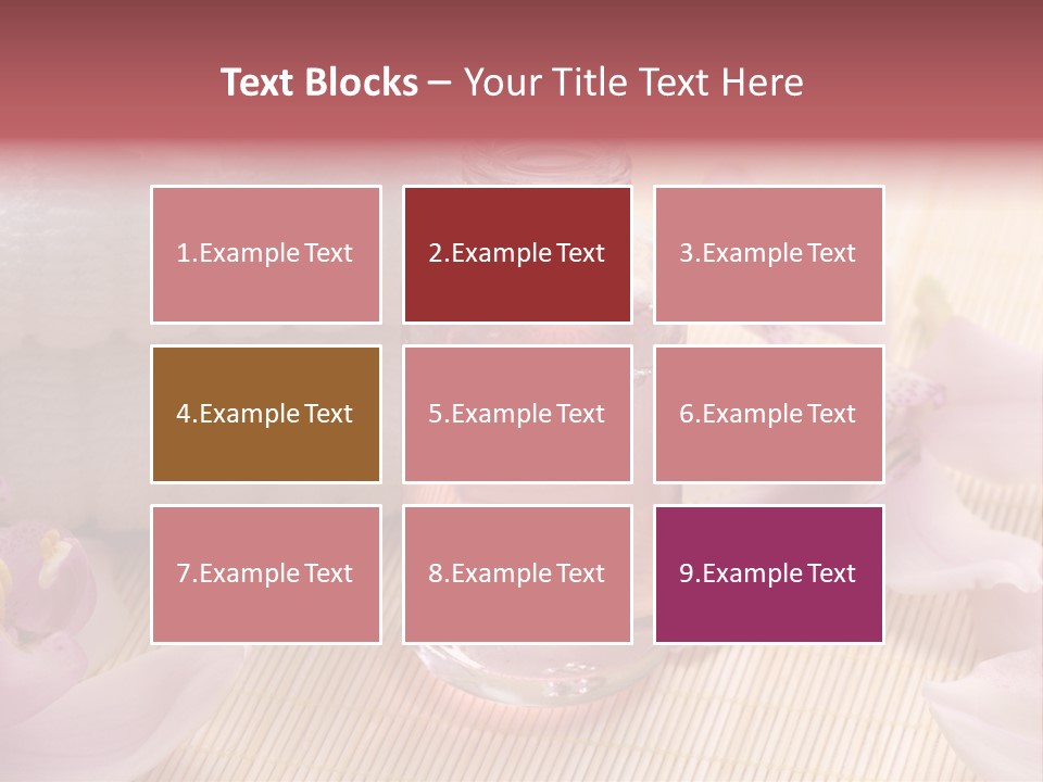 A Bottle Of Perfume Next To A Towel And Flowers PowerPoint Template