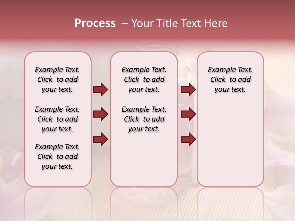 A Bottle Of Perfume Next To A Towel And Flowers PowerPoint Template