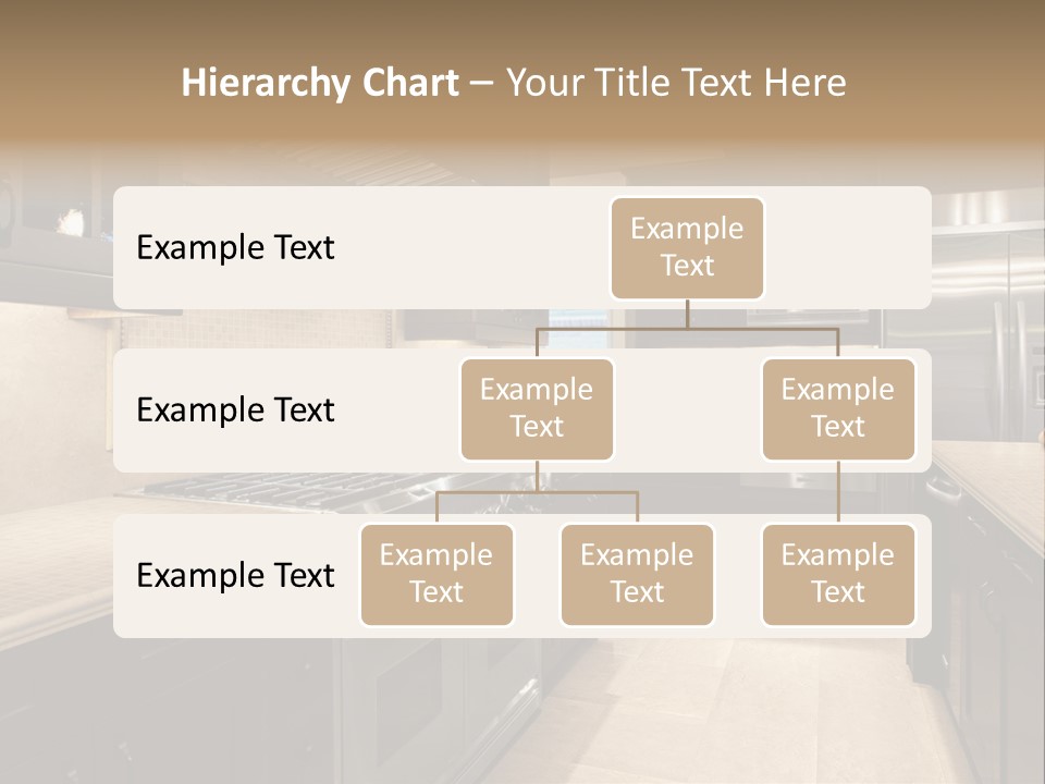 Luxury Kitchen With Granite Countertops PowerPoint Template