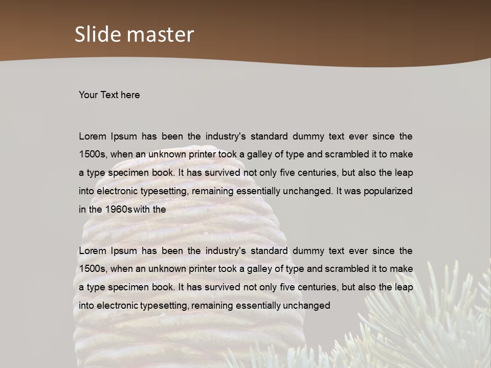 Cedar Cone PowerPoint Template