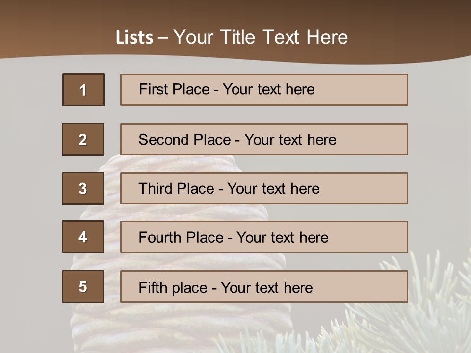 Cedar Cone PowerPoint Template