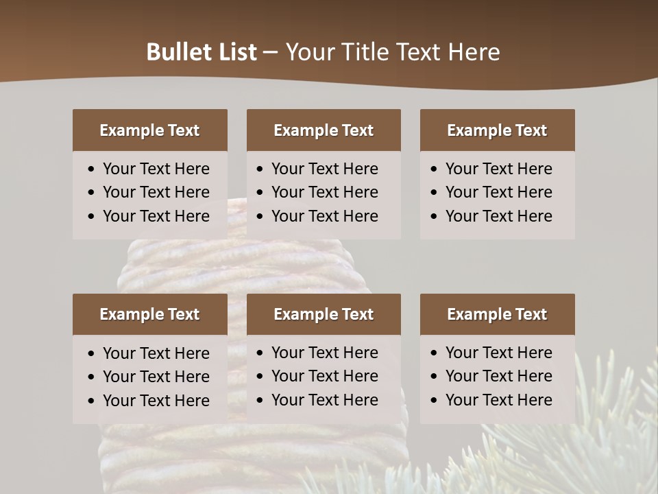 Cedar Cone PowerPoint Template