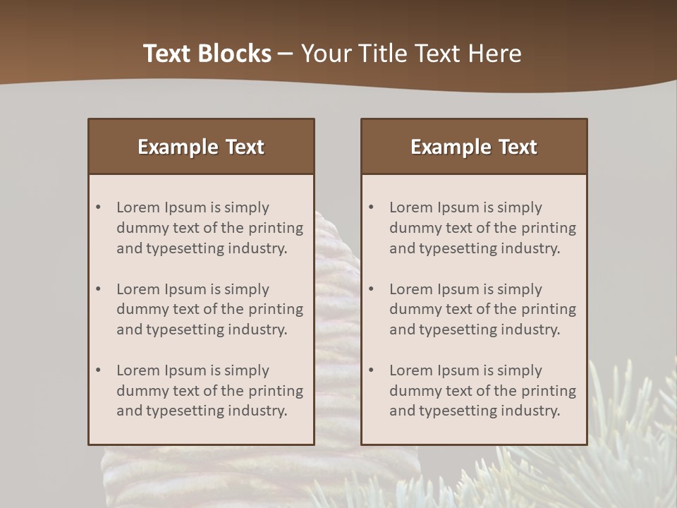 Cedar Cone PowerPoint Template
