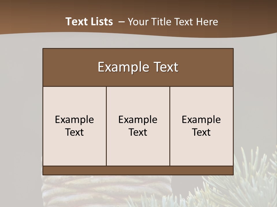 Cedar Cone PowerPoint Template