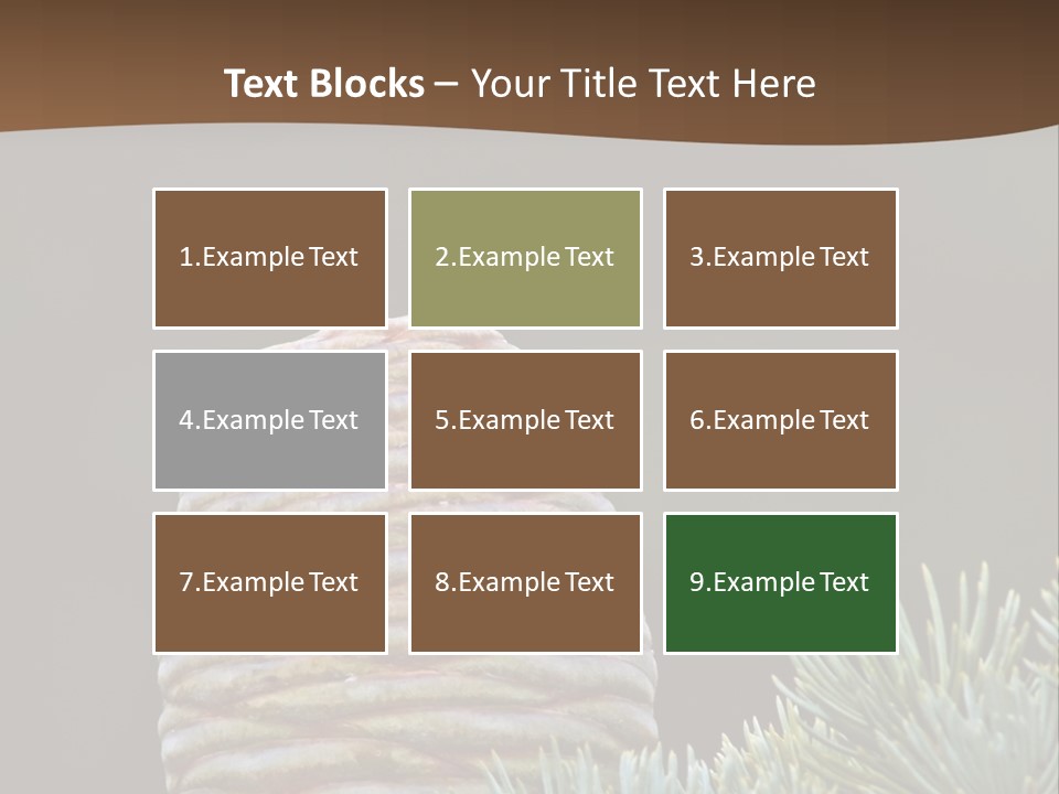 Cedar Cone PowerPoint Template