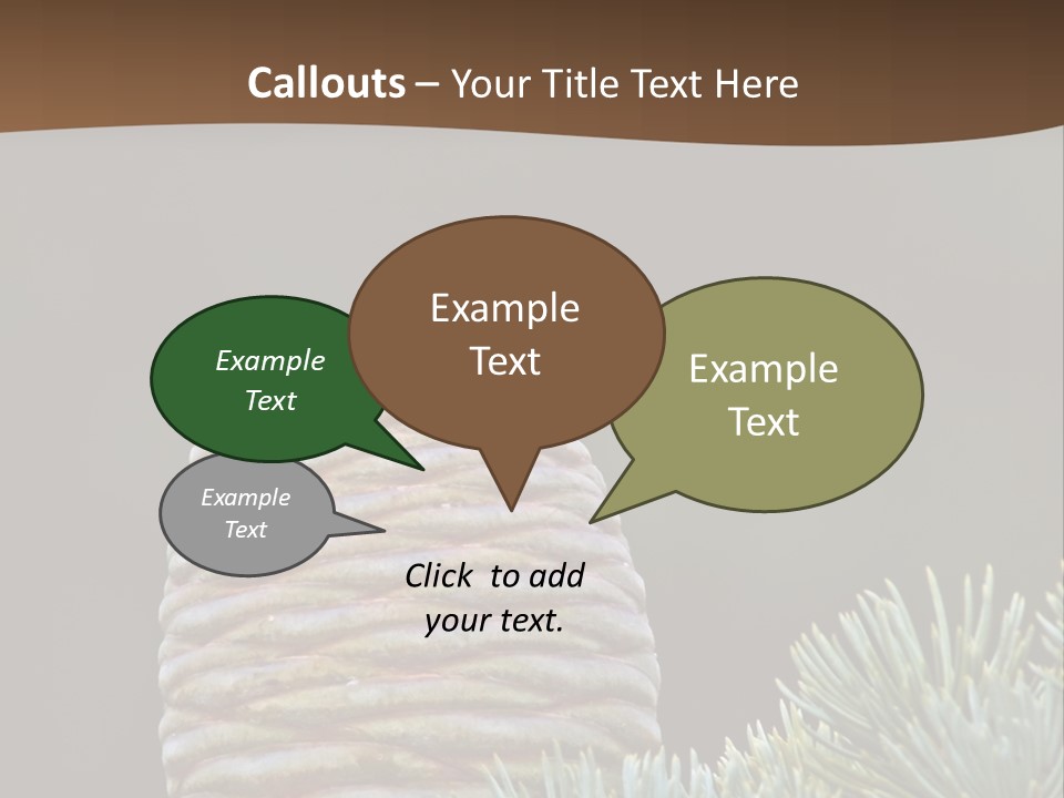 Cedar Cone PowerPoint Template