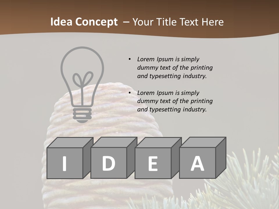 Cedar Cone PowerPoint Template