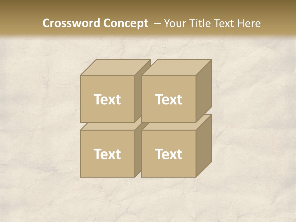 Old Grungy And Creased Paper Background. PowerPoint Template