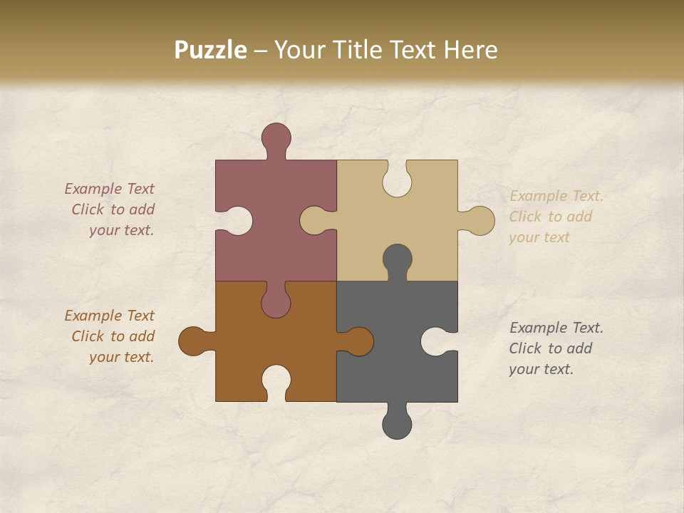 Old Grungy And Creased Paper Background. PowerPoint Template