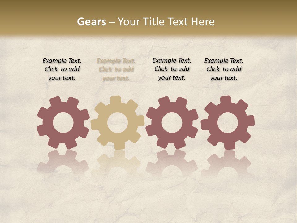 Old Grungy And Creased Paper Background. PowerPoint Template