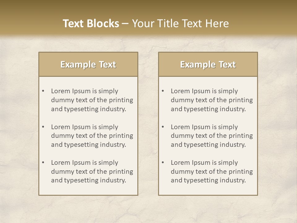 Old Grungy And Creased Paper Background. PowerPoint Template