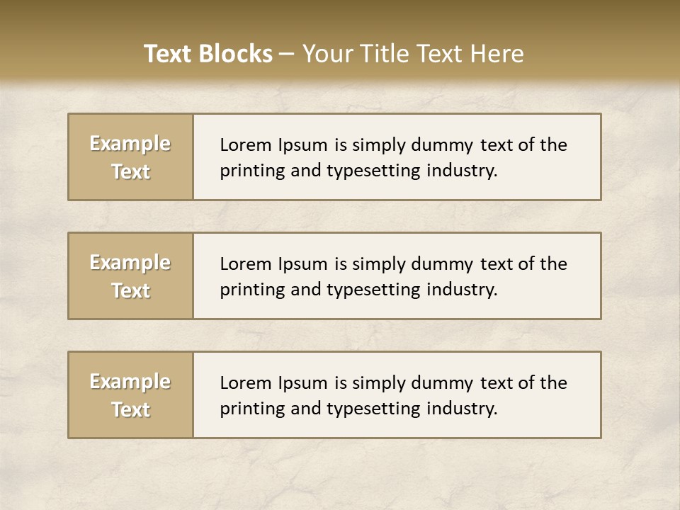 Old Grungy And Creased Paper Background. PowerPoint Template