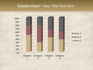 Old Grungy And Creased Paper Background. PowerPoint Template