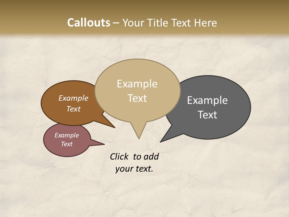 Old Grungy And Creased Paper Background. PowerPoint Template