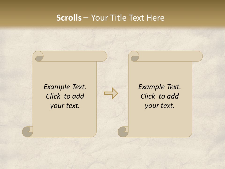 Old Grungy And Creased Paper Background. PowerPoint Template