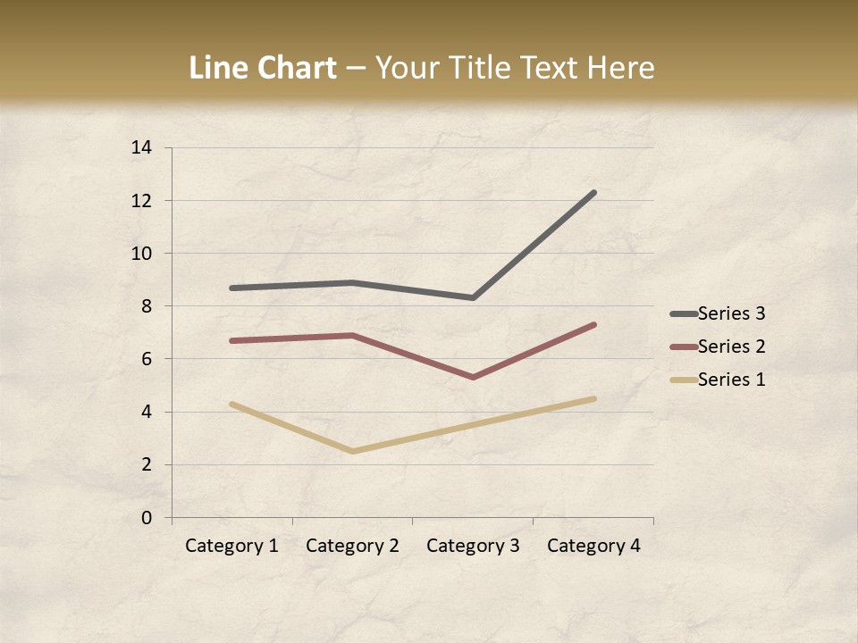 Old Grungy And Creased Paper Background. PowerPoint Template